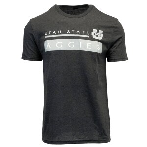 utah state aggies tshirt charcoal